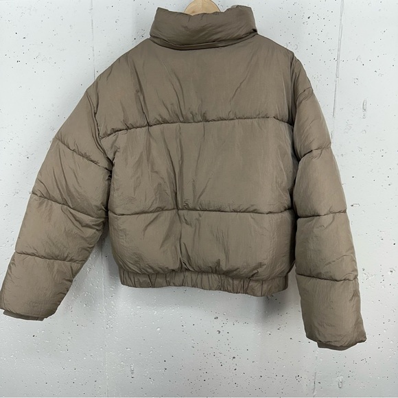 Abercrombie & Fitch AF Ultra Collection Large Beige Classic Puffer Jacket NEW - Picture 5 of 15